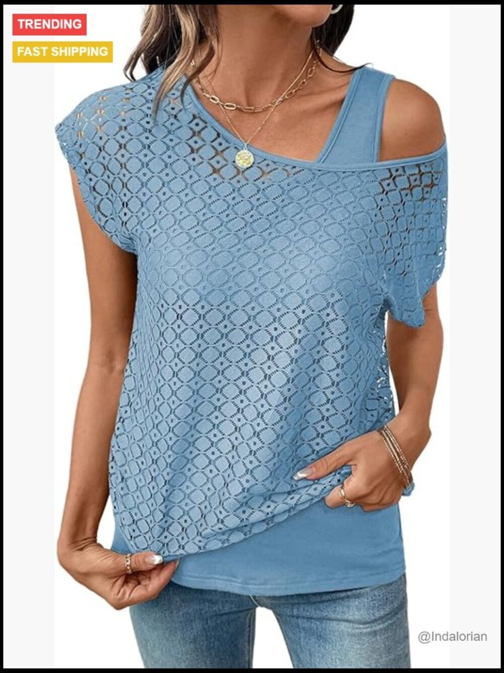 Short Sleeve Crochet Hollow Out Lace Cover Up Two Piece Set Beach Boho Tops